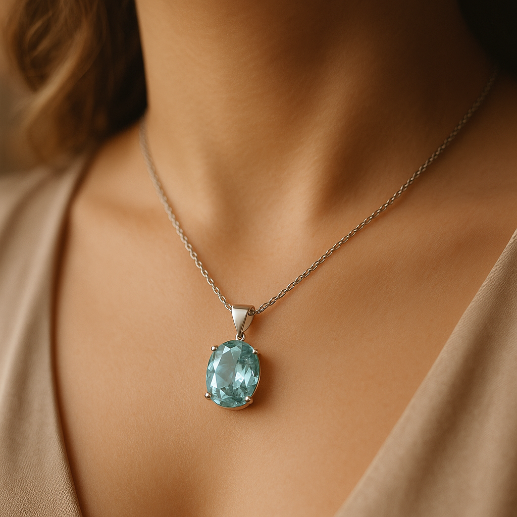 White Gold Rhodium Over Solid Sterling Silver 3.0 CTW Swiss Blue Topaz Set