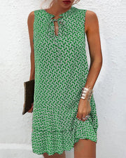 Hazel | Sleeveless Printed Dress