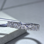 Simple Luxury Inlaid Waterdrop Rhinestone Rings Women's Simple