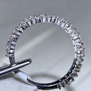 Simple Luxury Inlaid Waterdrop Rhinestone Rings Women's Simple