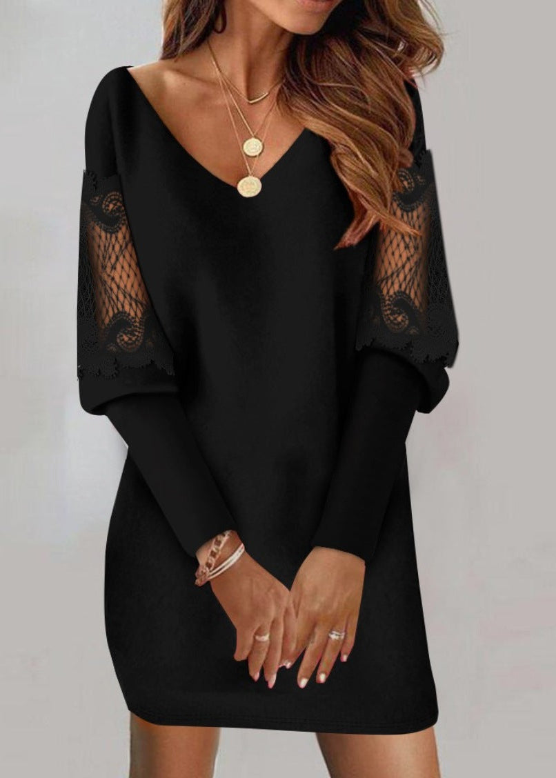 Posie | Dress with Lace Sleeves