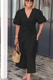 Natasha - Elegant V-Neck Dress