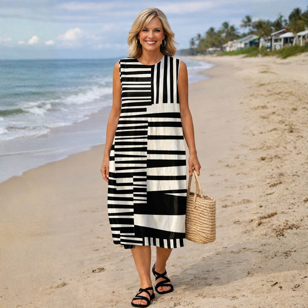 Chloe | Coastal Stripes Dress