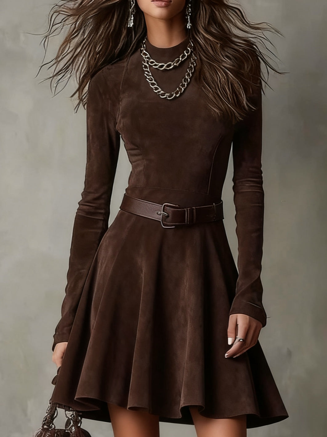 Vintage Turtleneck Mini Dress