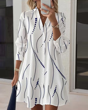 Wavy Collar Dress Shirt