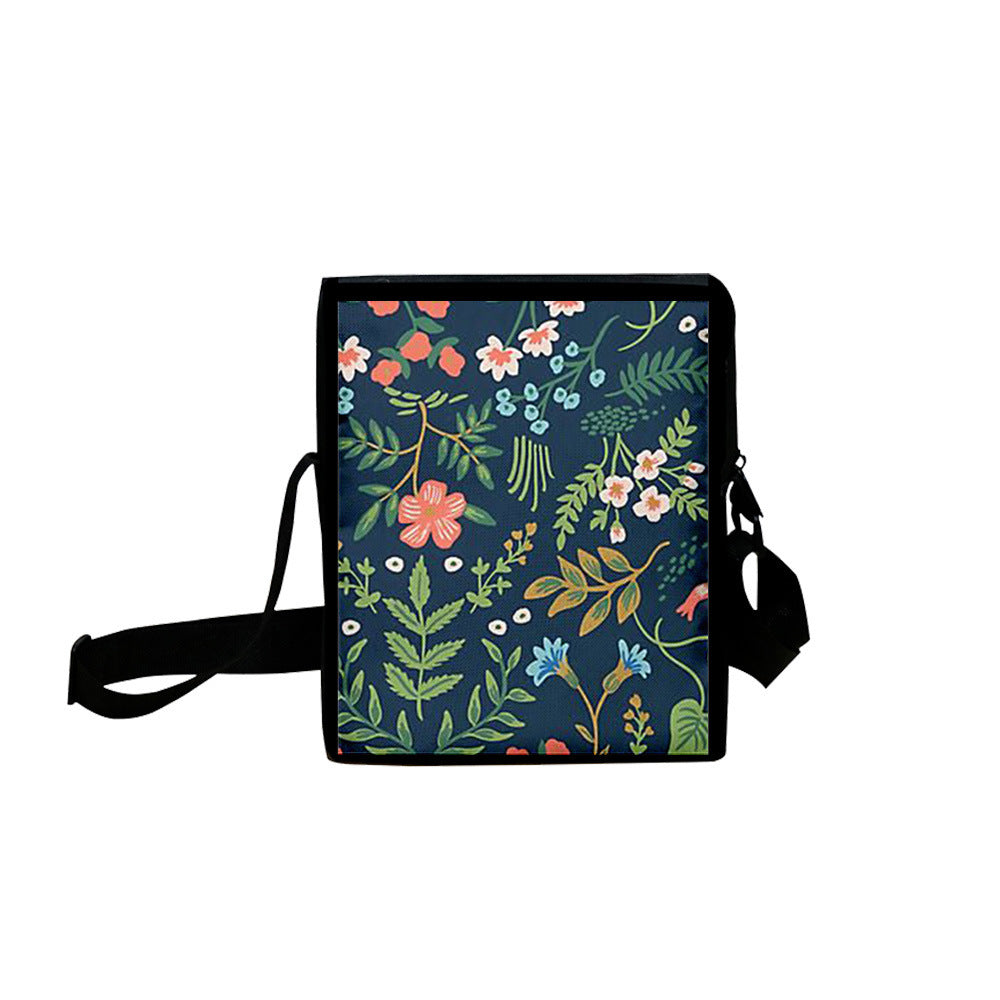Mori Style 3D Digital Printing Cartoon Animation Zipper Oxford Cloth Bag