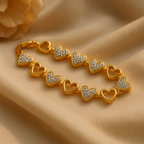 Heart Linked Designer Bracelet