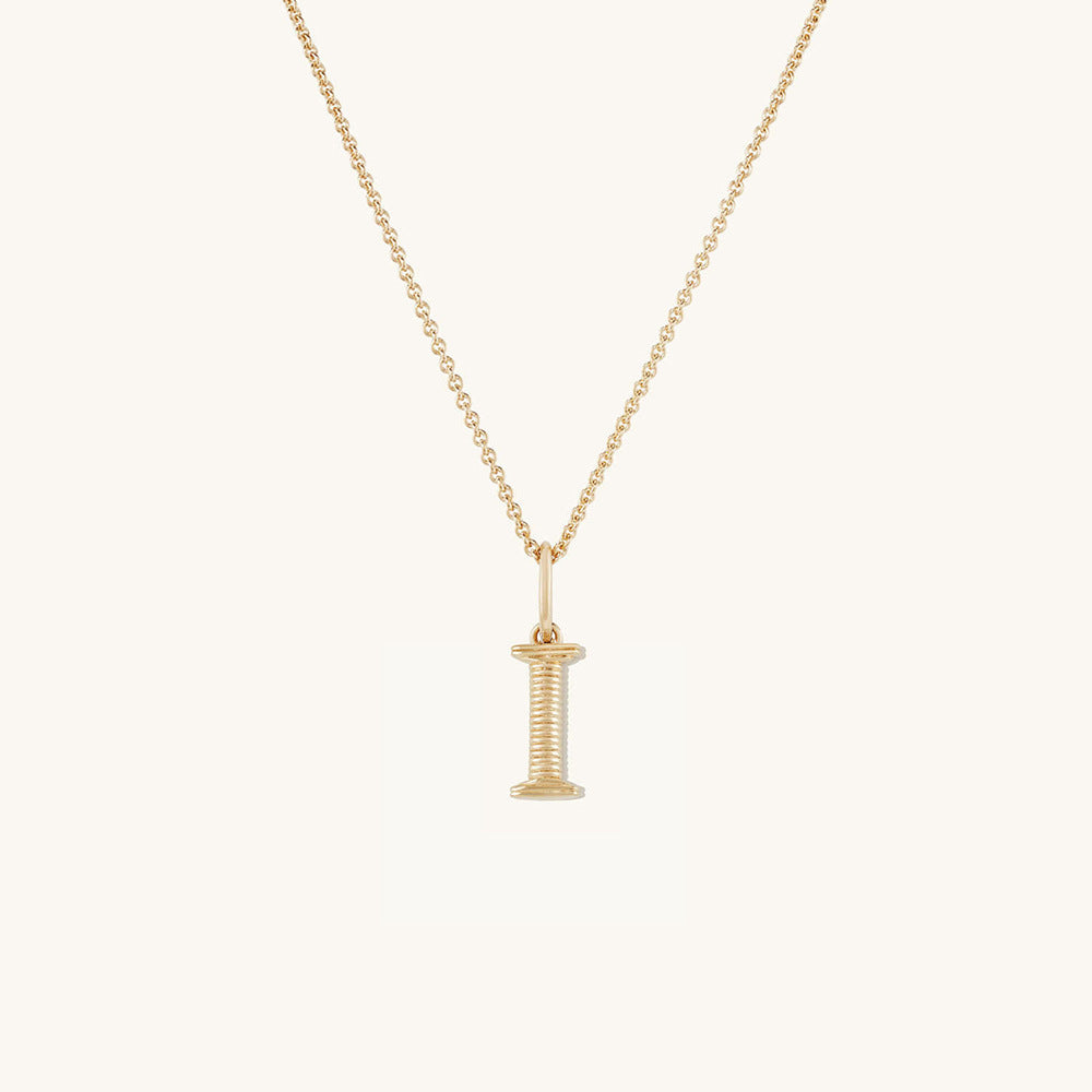 Personalized Simple Letter Necklace Fashion Creative Pattern Gold 26 Letter