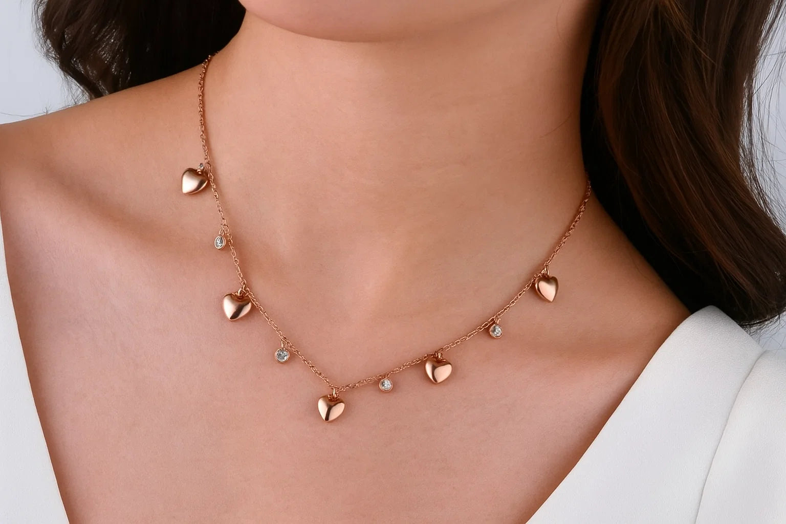 Gorgeous Rose Gold Sweethearts