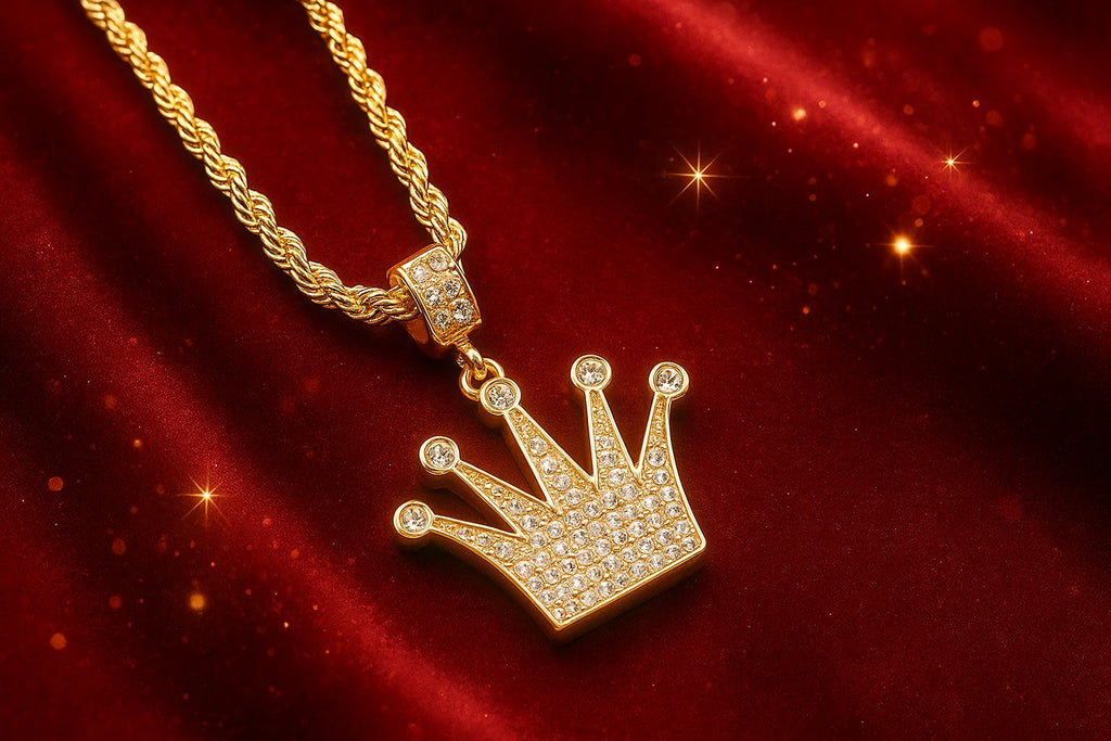 Iced Out Royalty Crown Necklace