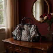 Roomy Black and Grey Purse