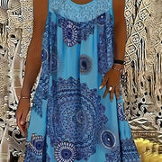 Natalie | Women's Sleeveless A-Line Dress