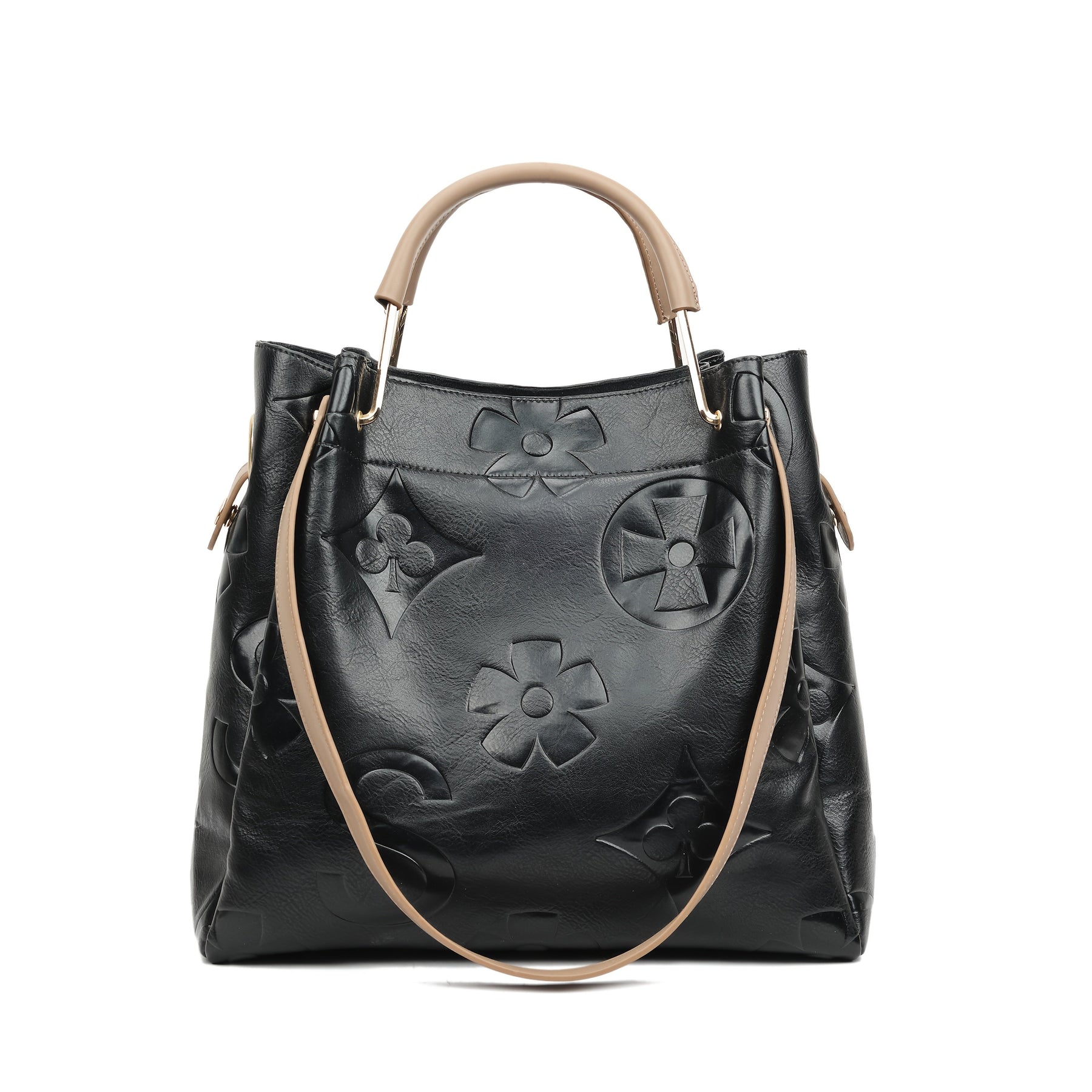 Luna | Floral Embossed Handbag