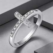 Holy Light Cross - A Fashionable And Luxurious Jewelry Piece Set With Moissanite S925 Sterling Silver And Platinum-plated Diamond