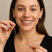 Diamond Earrings and Necklace Set