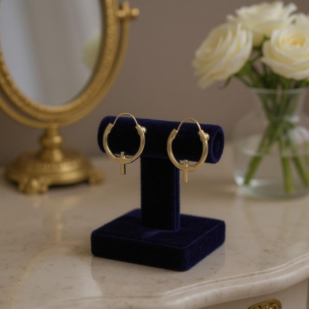 Kids Cross Earrings