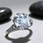 Hand Jewelry Brass Plated Two Tone Zircon Women's Ring