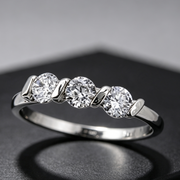 Korean foreign trade explosion jewelry high quality zircon micro plated genuine gold engagement ring to the wholesale ring