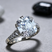 Hand Jewelry Brass Plated Two Tone Zircon Women's Ring