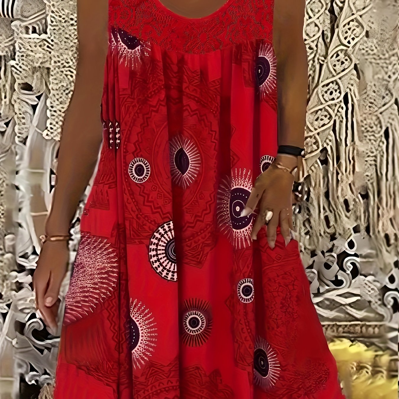 Natalie | Women's Sleeveless A-Line Dress