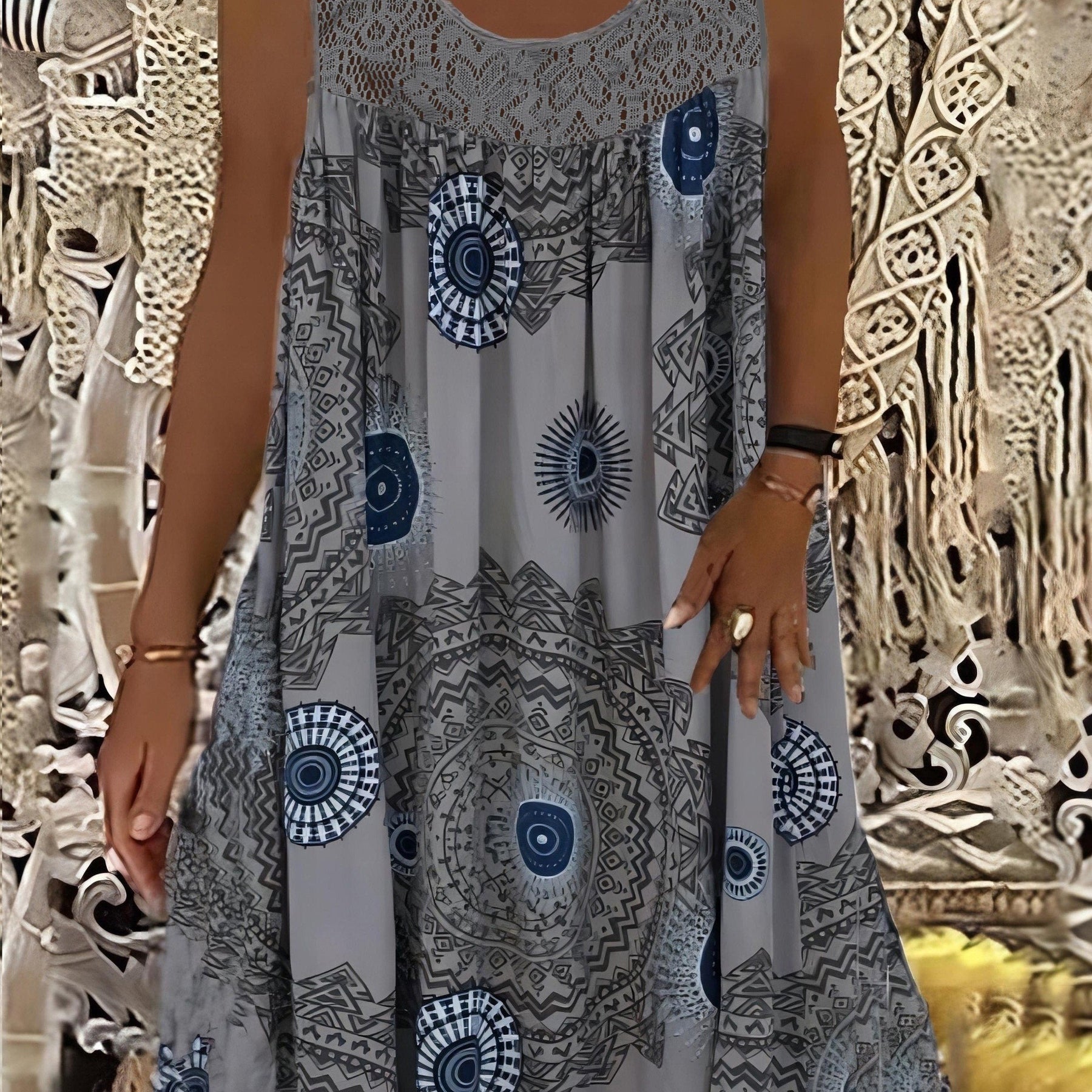 Natalie | Women's Sleeveless A-Line Dress
