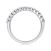 Multi-row Diamond Ring Luxury Fashion Set Moissanite Silver Ring