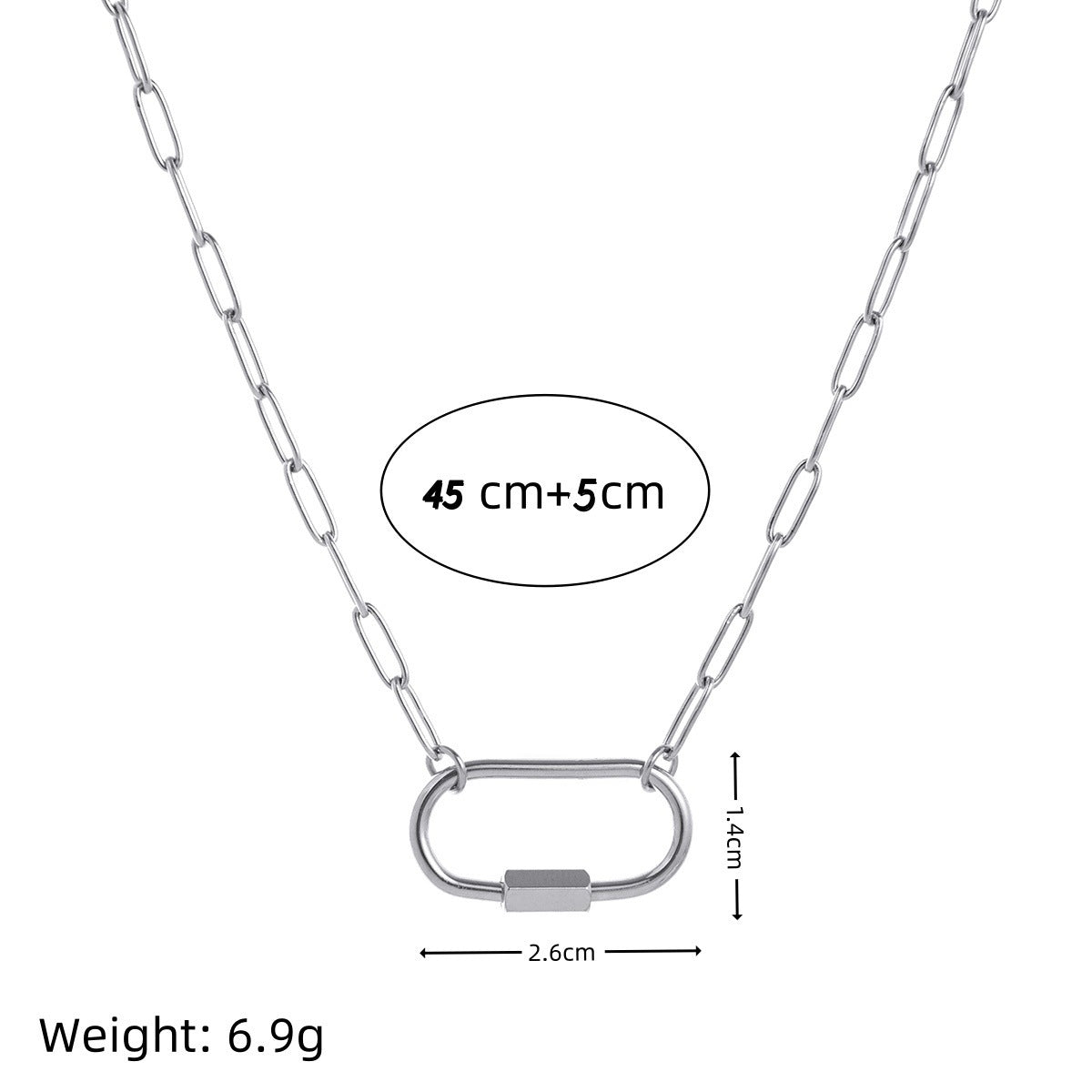Stainless Steel DIY Vacuum Plating 18K Gold Color Protection Necklace