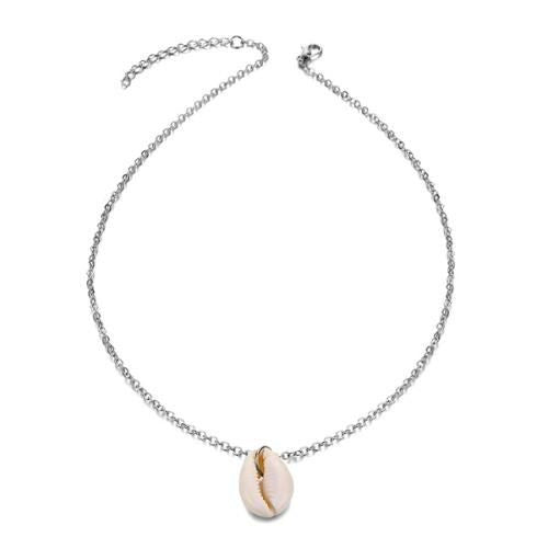Women's Beach Shell Gold-plated Pendant Conch Necklace