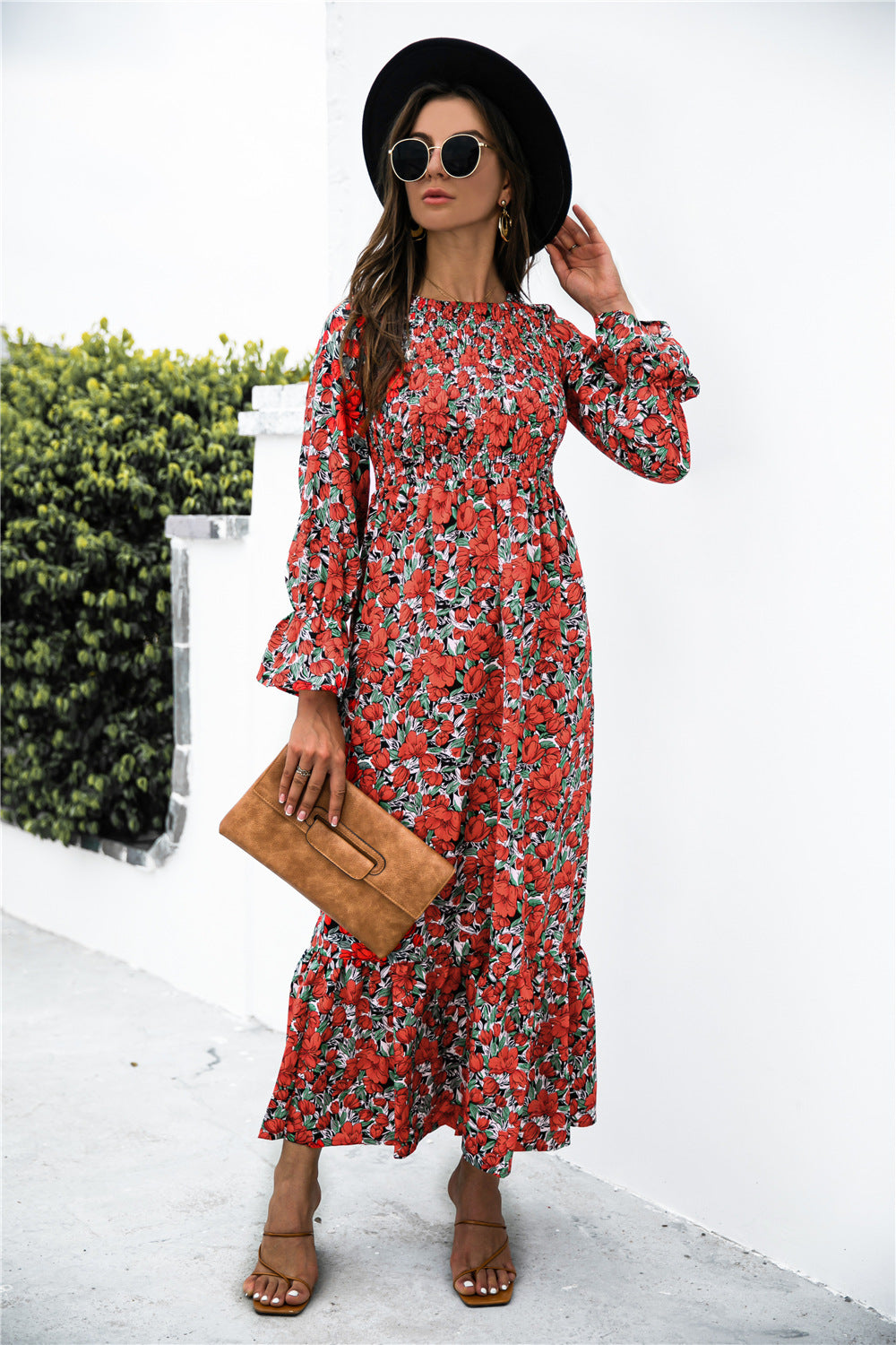Roxy - Smocking Long Sleeve Dress