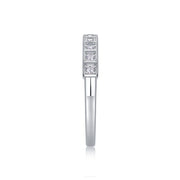 Diamond Ring Luxury Fashion Set Moissanite Silver Ring