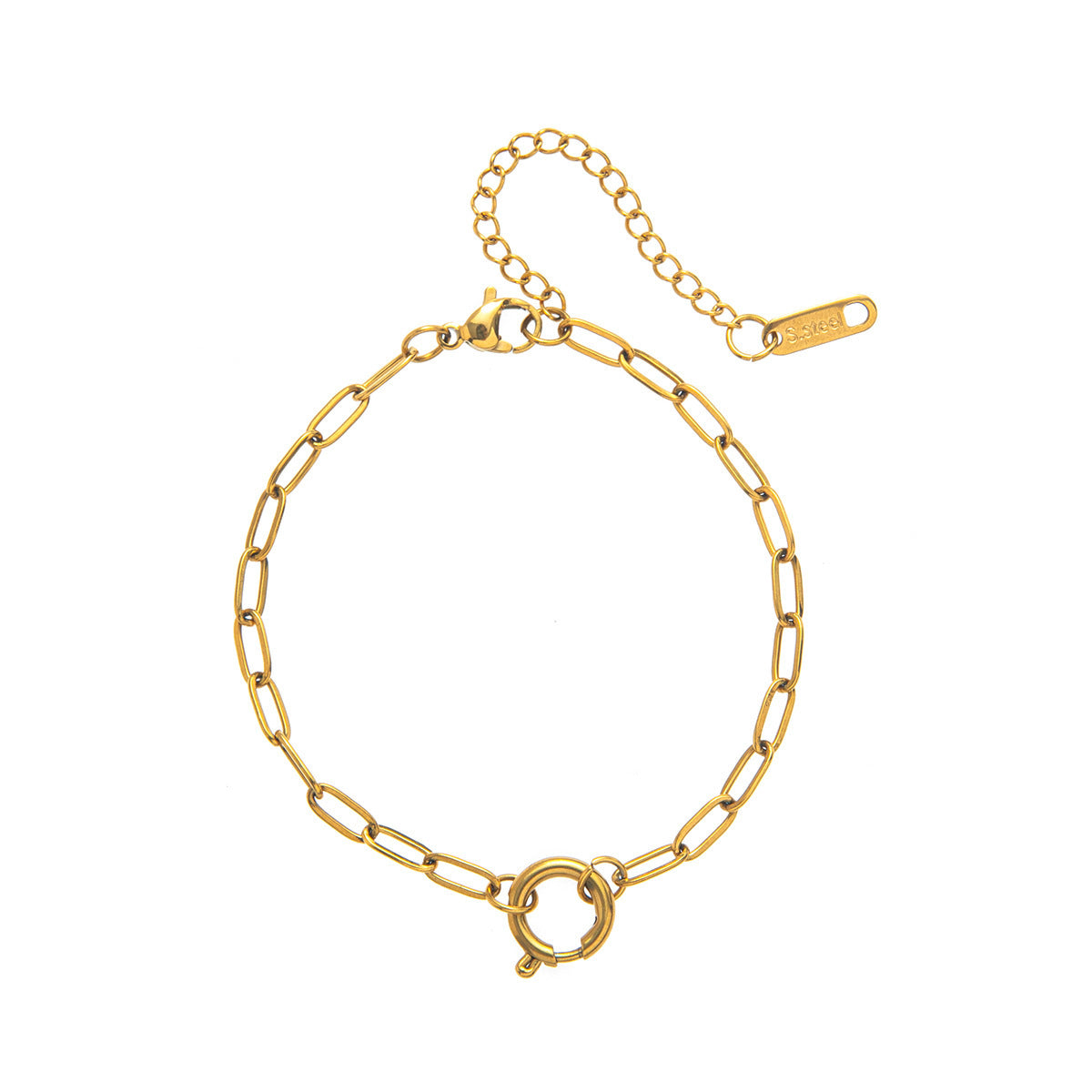 Stainless Steel DIY Vacuum Plating 18K Gold Color Protection Necklace