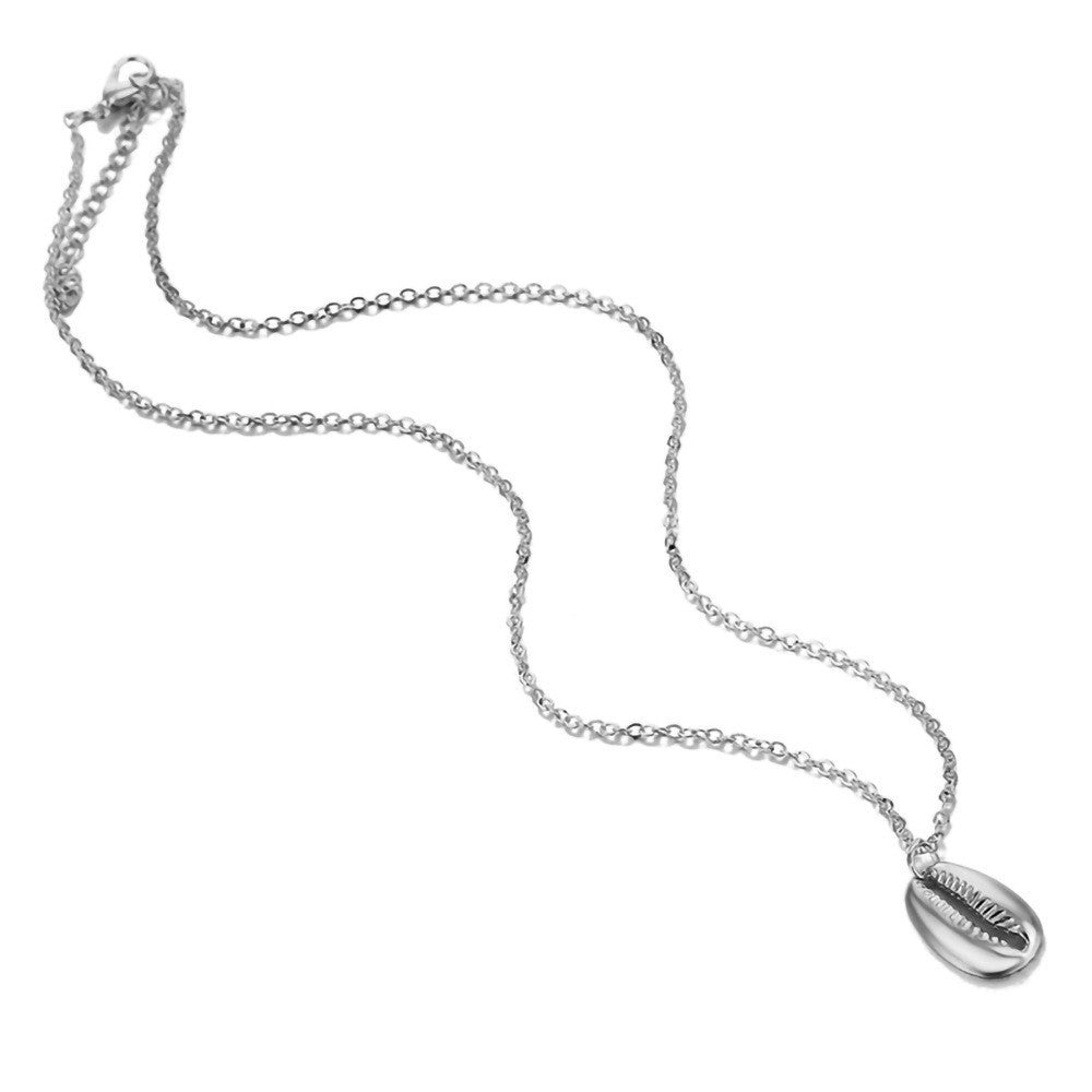 Women's Beach Shell Gold-plated Pendant Conch Necklace