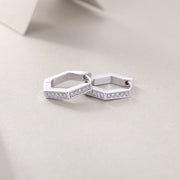 State Of Mind - Fashionable And Luxurious Diamond Jewelry Set With Moissanite S925 Sterling Silver And Platinum-plated Stud Earrings