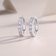 Summer Iced Tea - Fashionable And Luxurious Diamond Jewelry Set With Moissanite S925 Sterling Silver And Platinum-plated Stud Earrings