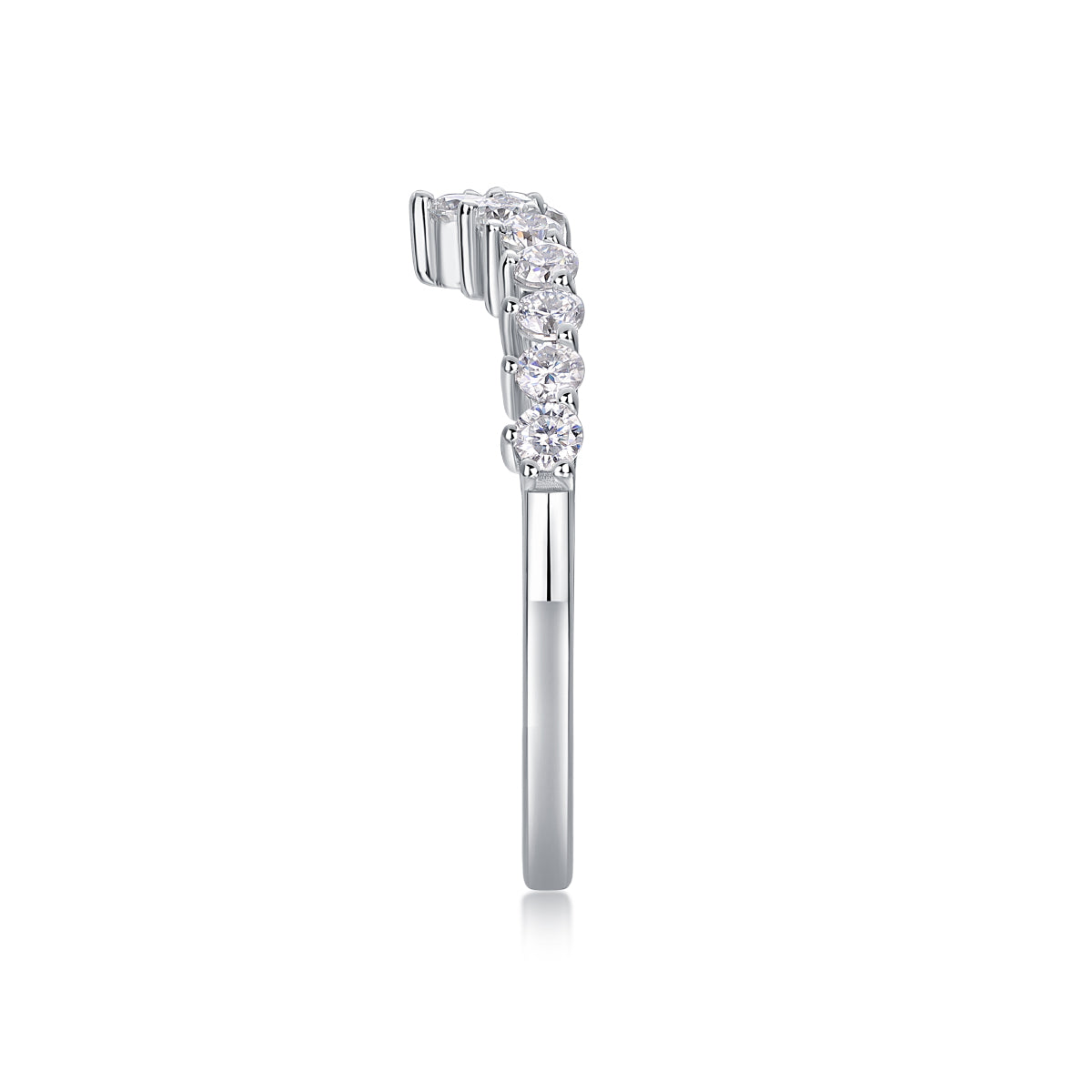 Crown Diamond Ring Luxury And Stylish Moissanite Silver Ring