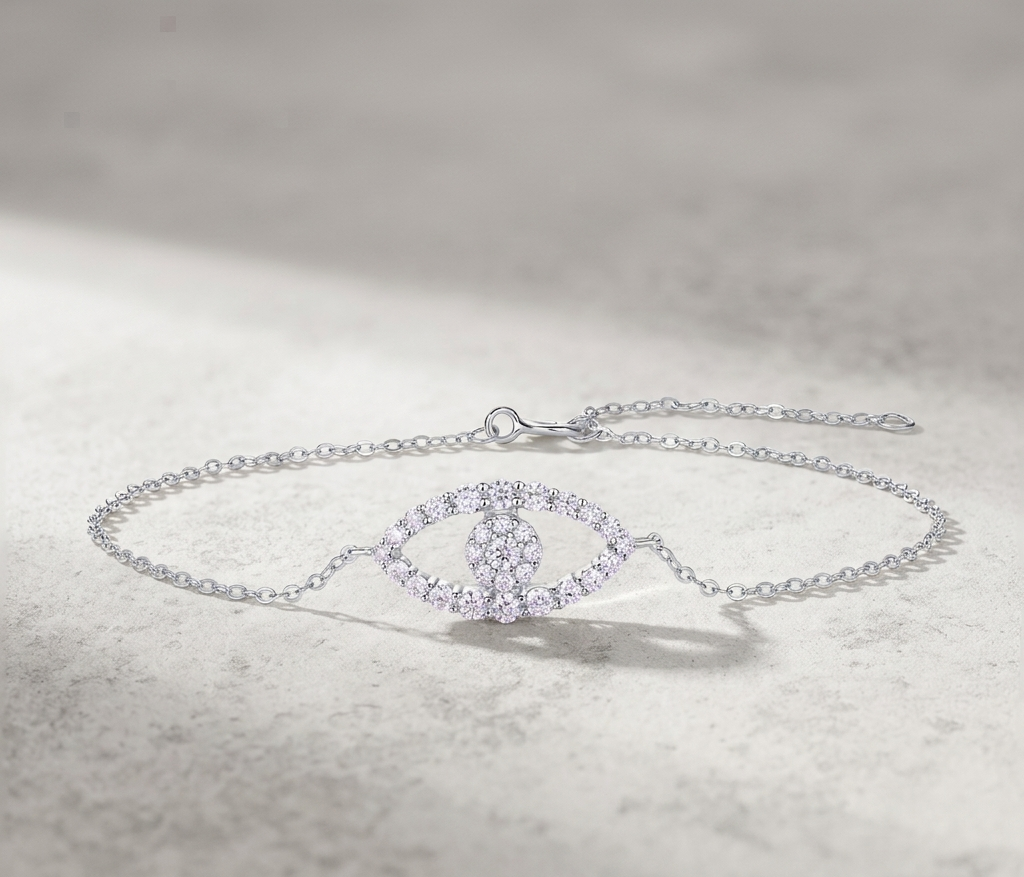 Wishing Elf Luxury Fashion Mosan Diamond S925 Silver Bracelet