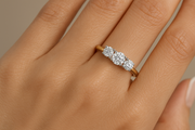 Generated image of a finger wearing the CTW Diamond Ring