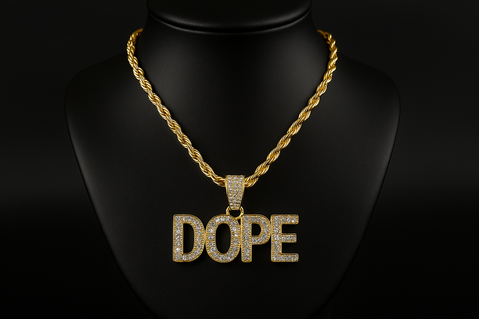 Generated image of the DOPE Necklace 24" - Gold