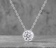 Purity - A Fashionable And Luxurious Diamond Jewelry Pendant Set With 1-carat Moissan Diamond S925 Sterling Silver