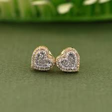Stunning Women’s 14K Yellow Gold Over Sterling Silver Diamond Fancy Earrings – 0.40 CTW