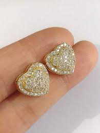 Stunning Women’s 14K Yellow Gold Over Sterling Silver Diamond Fancy Earrings – 0.40 CTW