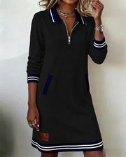 Nina | Chic Long Sleeve Cotton Dress