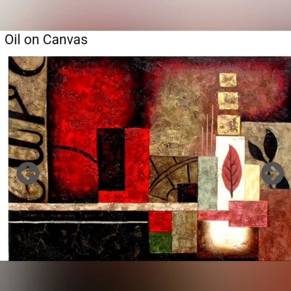Fall Patterns – Handmade Oil Painting on Canvas