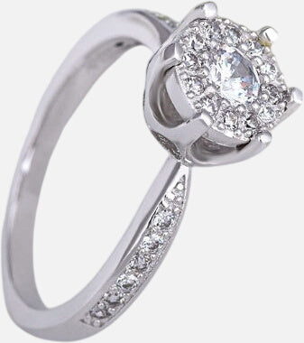 Fashion engagement ring delicate heart and soul zircon ring female jewelry