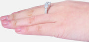 European and American ring engagement ring inlaid zircon ring jewelry