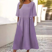 Casual Everyday Loose Dress with Pockets