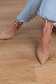 Giselle | Suede Slingback Heels