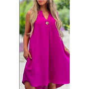 Elsie - Sleeveless V-neck Dress